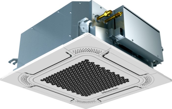 Внутренний блок VRF Hisense AVC-17HJDBA (кассетный компактный 4-поточный)