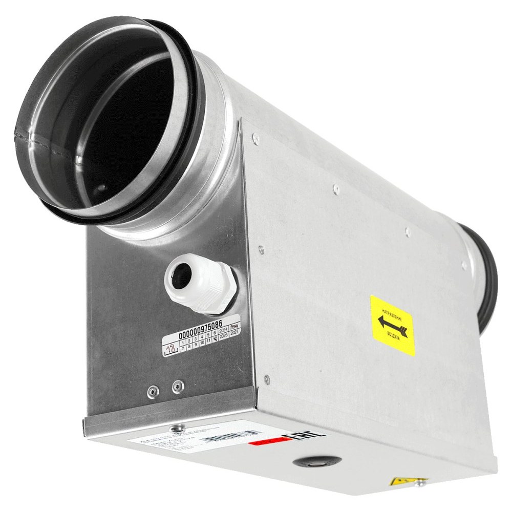Электрический нагреватель для круглых каналов ZILON ZEA 200-2,4/1